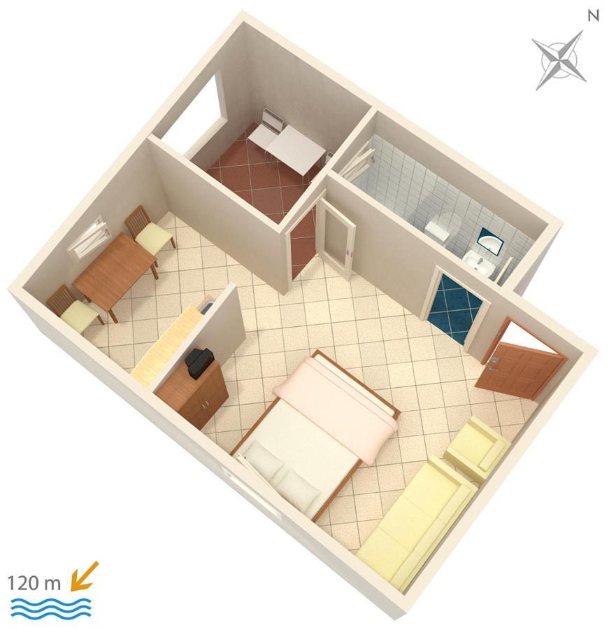 Apartments By The Sea Suha Punta, Rab - 5050 캄포르 외부 사진